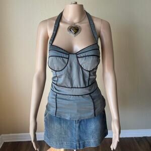 Hot early 2000s bustier halter